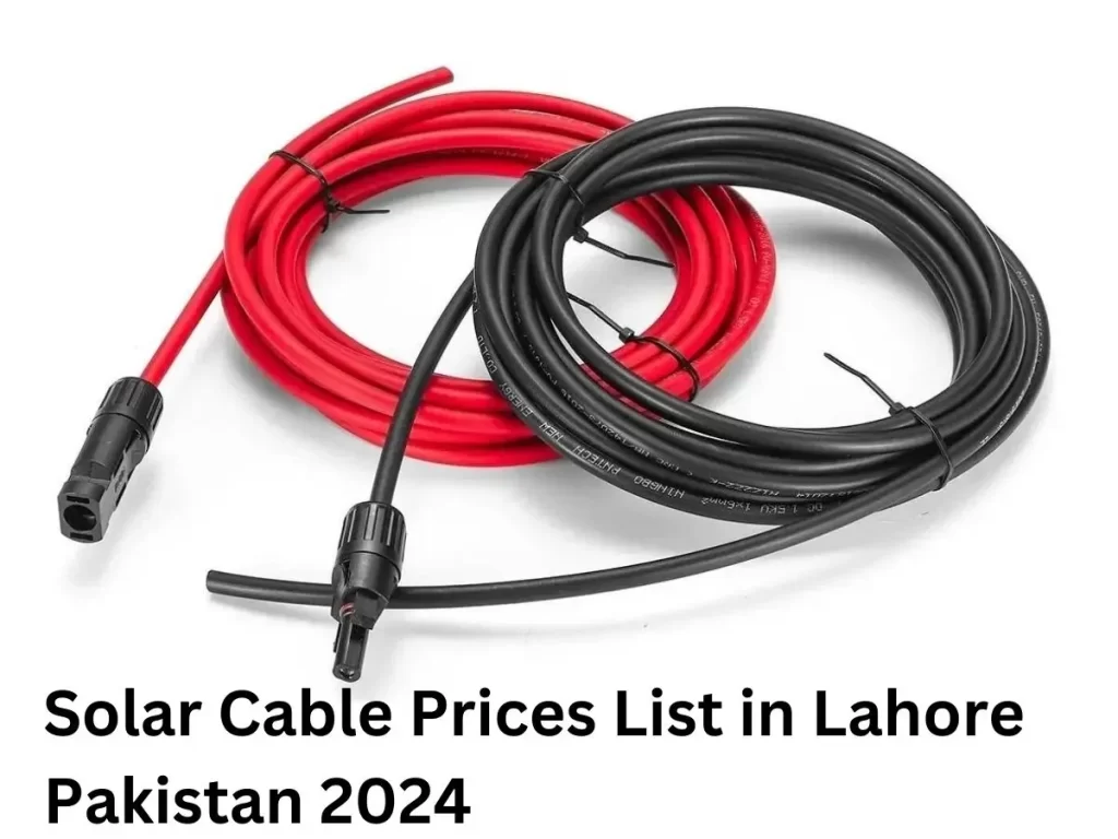 Solar Cable Prices List in Lahore Pakistan